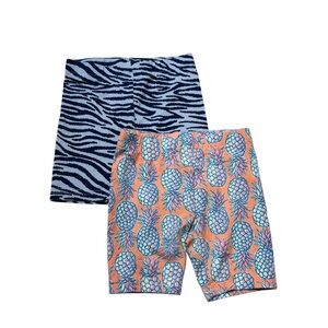 Carter's Blue and Pink Pineapple Print Shorts Set